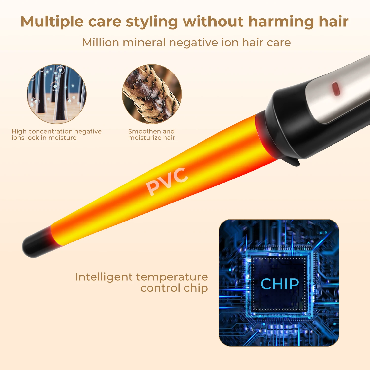 Ceramic Styling Tools professional Hair Curling Iron Hair waver Pear Flower Cone Electric Curler Roller Curling Wand