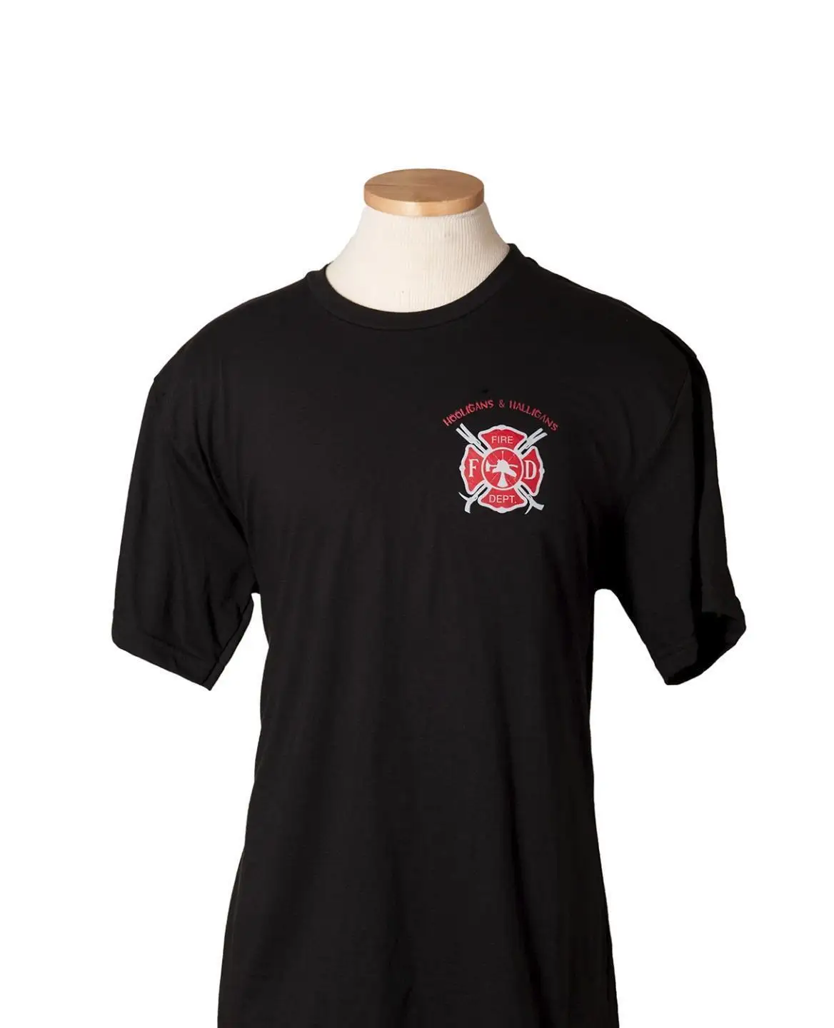 Hooligans & Halligans Fireman Dept Usa Made Traspirante Street Ops T-Shirt Nera