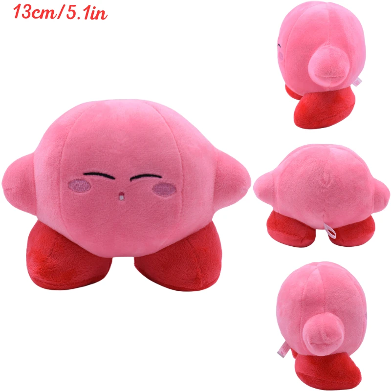 Laruokivi 3-Pack Waddle Dee Pink Plush Toys - 8 Inch Soft Stuffed Anime Dolls Set, Kirby Series Gift