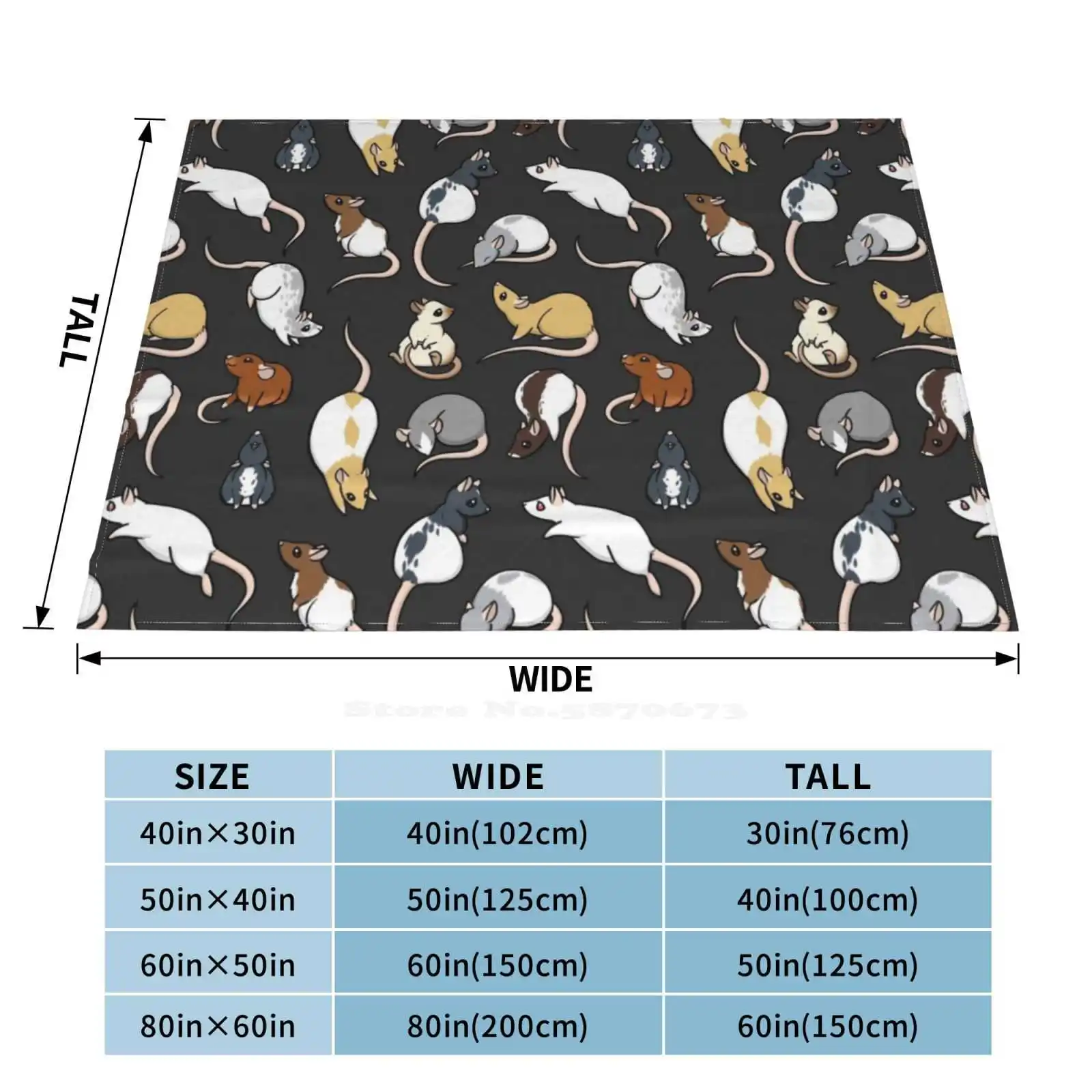 Rats Super Warm Soft Blankets