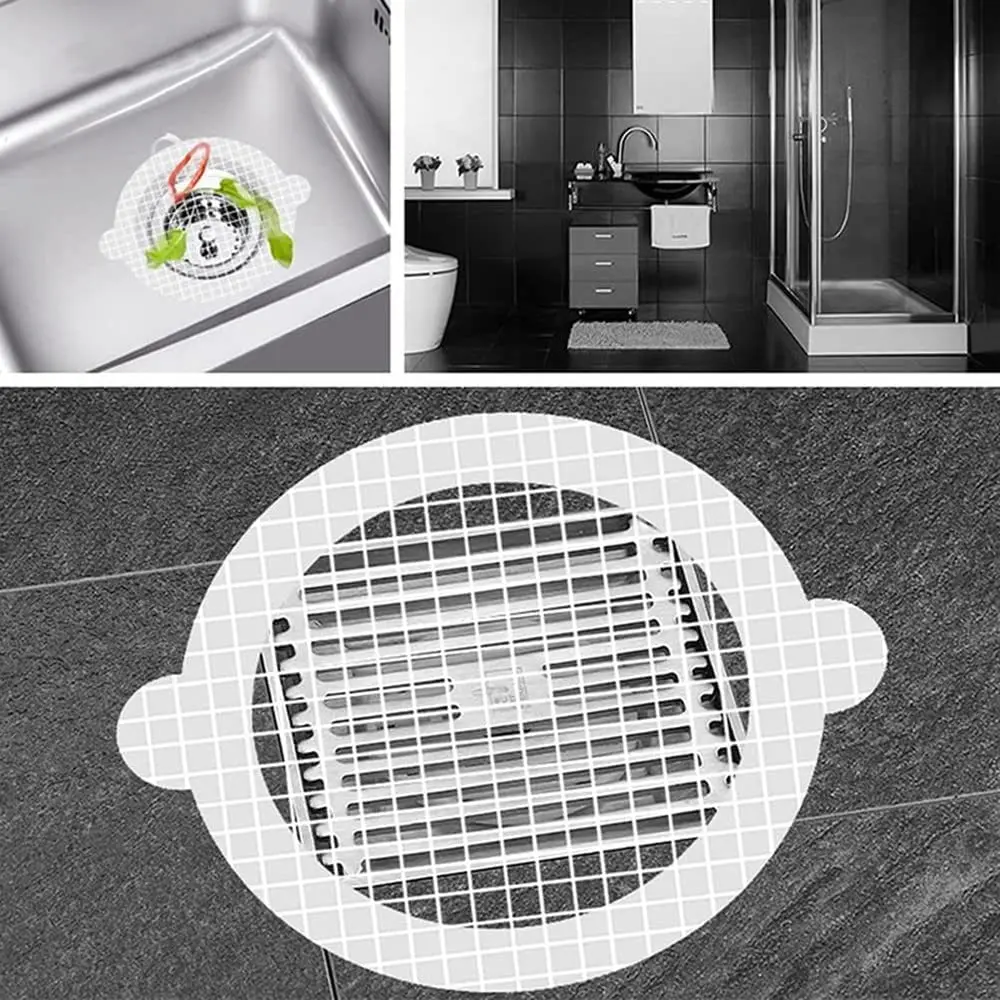 Disposable Floor Drain Sticker Bathroom Hair Catcher Stopper Shower Floor Drain Cover Anti-blocking Filter Kitchen Sink Strainer