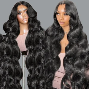 Cexxy 250 Density 13x4 HD Transparent Body Wave Brazilian Wig Black Wig 13x6 Lace Frontal Wigs For Women