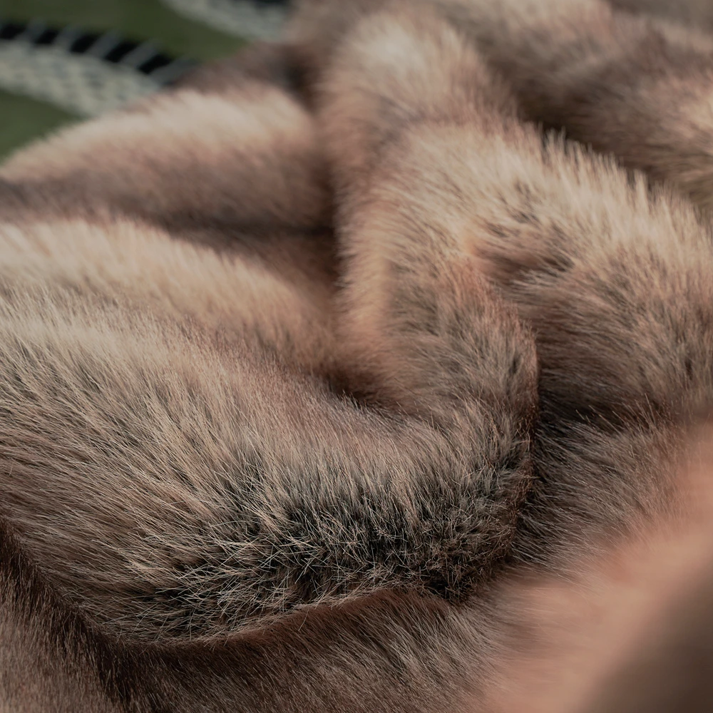 Luxury Faux Fur Blanket High-end Bed  Fox Fur Blankets For Beds Plaid on The Sofa Cover Decoration Home Blankets And Throws 4