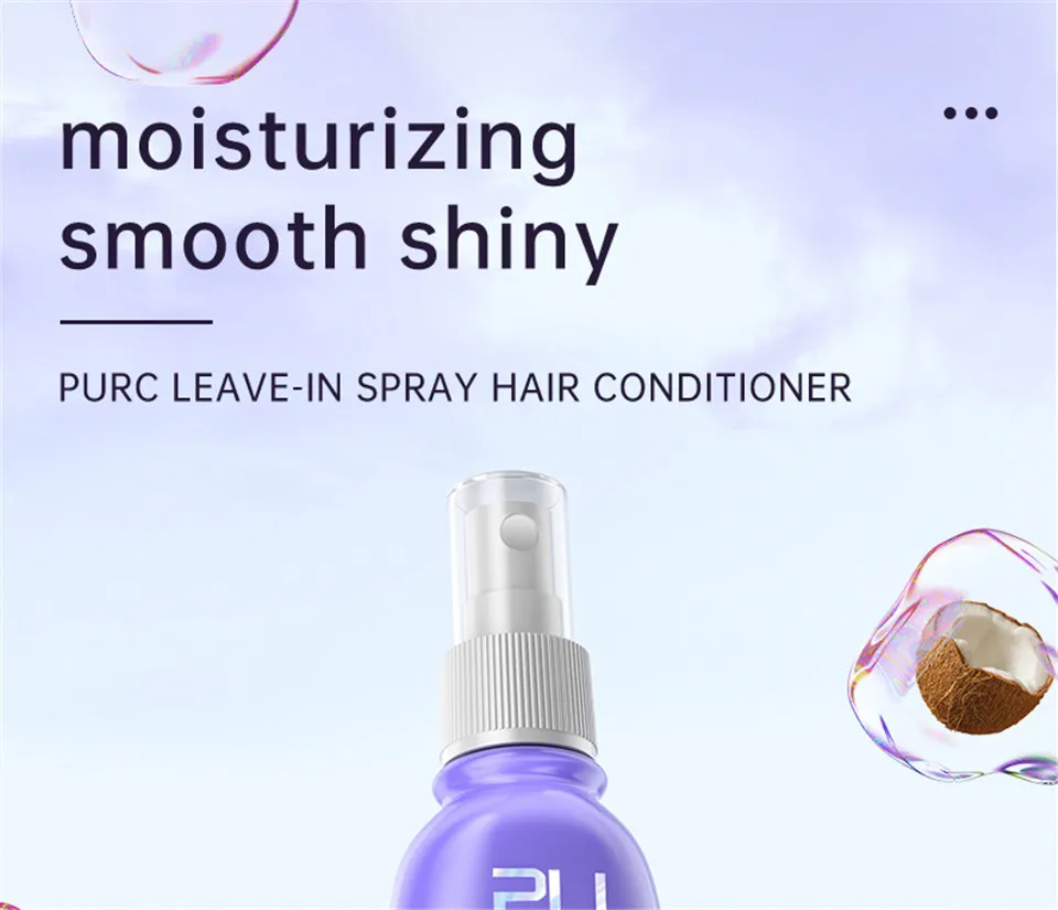 Description Picture 2 of itemLeave-In Spray Hair Conditioner Damaged Hair Repair Dry Damaged Eliminates Frizz Straightening Fluffy Hair Care Product Shampoo