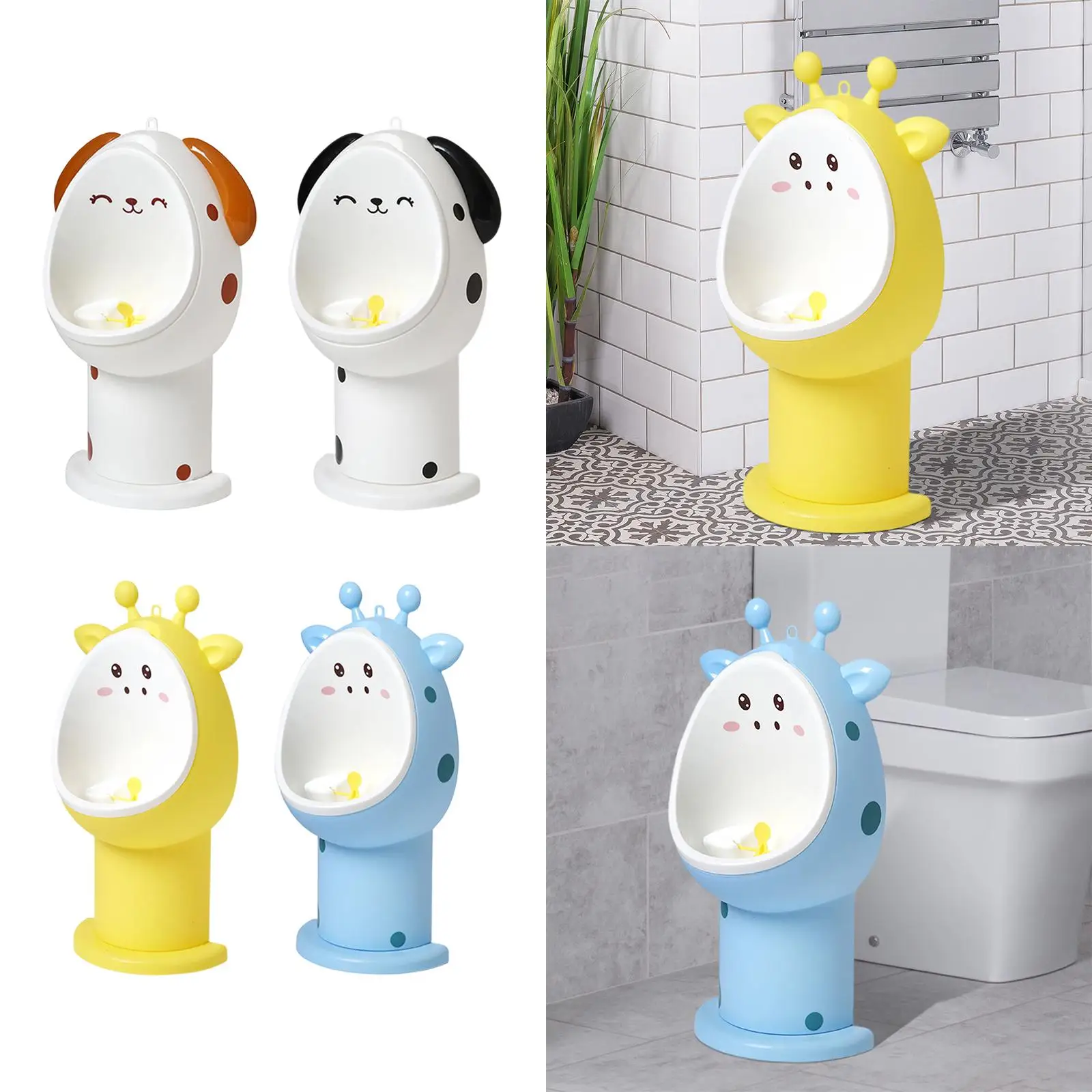 Cartoon Animal Pee Urinal Boy Standing Urinal Sturdy Lovely 4