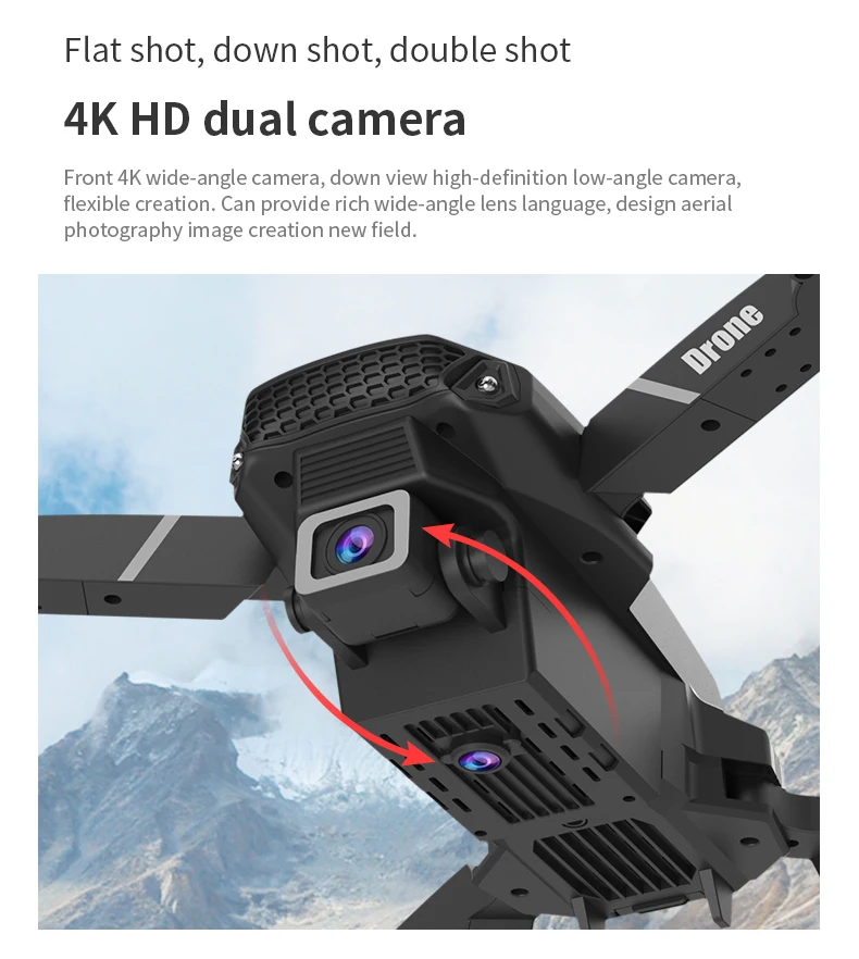 Description Picture 6 of itemKBDFA E88 Pro RC Drone Professinal With 1080P Wide Angle Dual HD Camera Foldable RC Helicopter WIFI FPV Height Hold Apron Sell