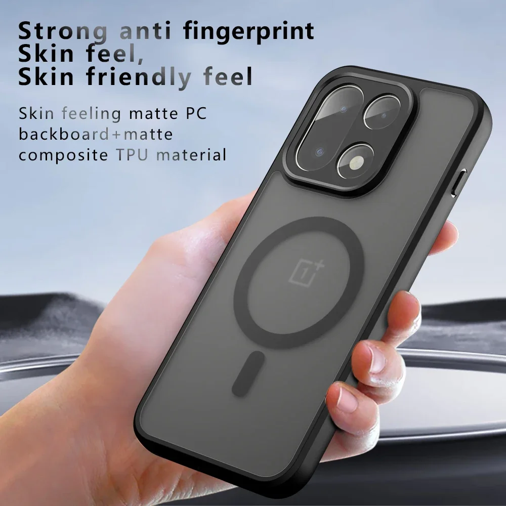 Matte Back Shockproof Silicone Case with MagSafe Magnetic Wireless Charging Compatibility
