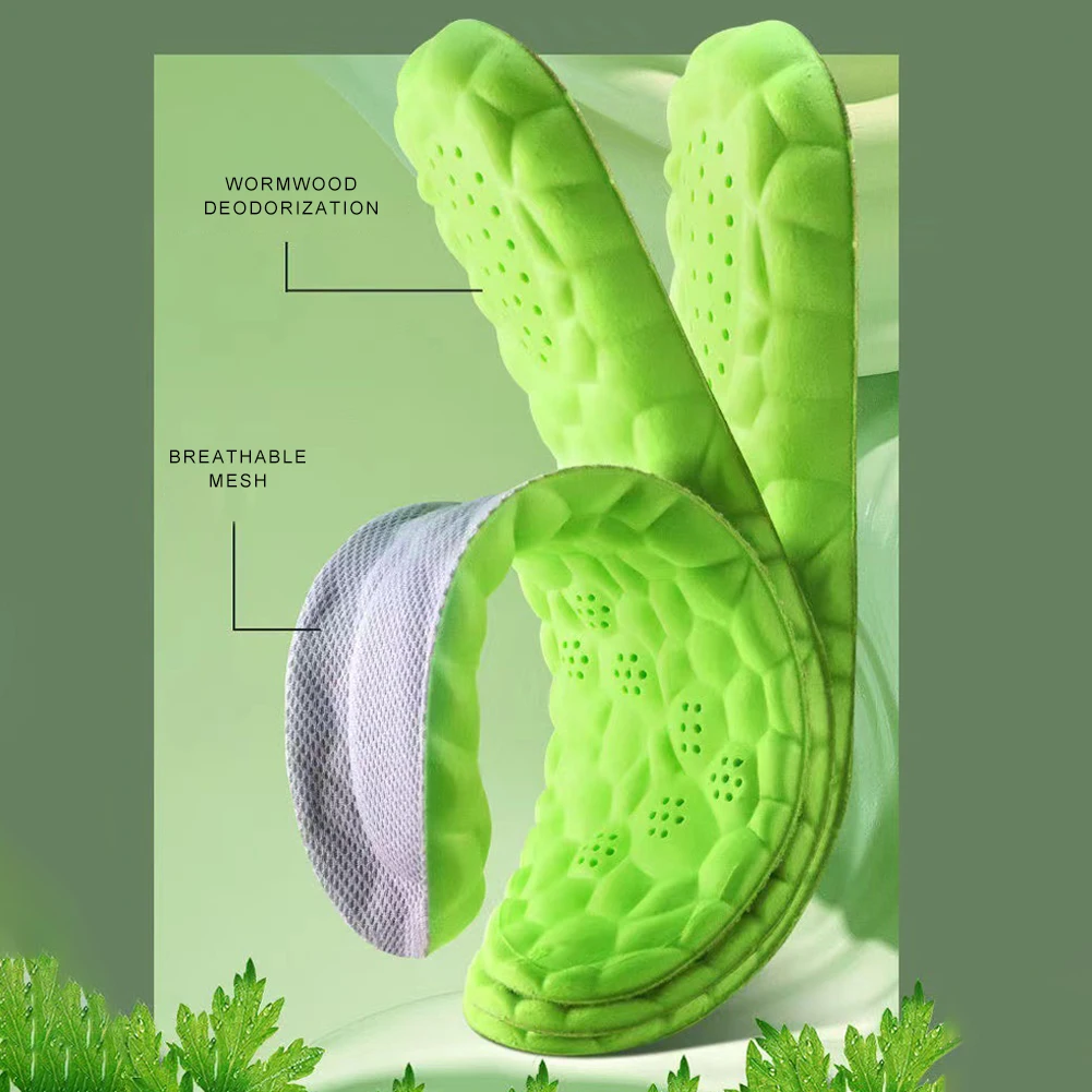 Support Shock Absorption Cushion Breathable Deodorant Cushion Work Comfort Orthotic Insoles Heavy Duty Support Pain Relief