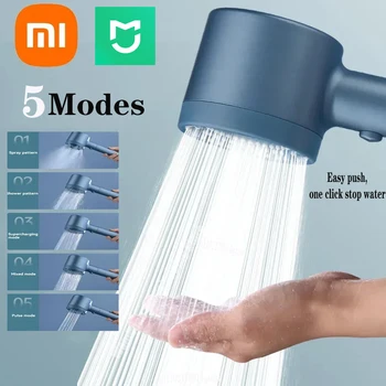 Xiaomi 5 modalità soffione doccia soffione ad alta pressione filtro rubinetto a pioggia rubinetto bagno bagno casa nuovi accessori bagno Mijia 1