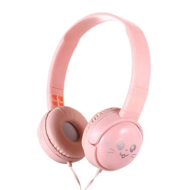 3.5mm Wired Over-ear Headphones Portable Music Earphones for Kids