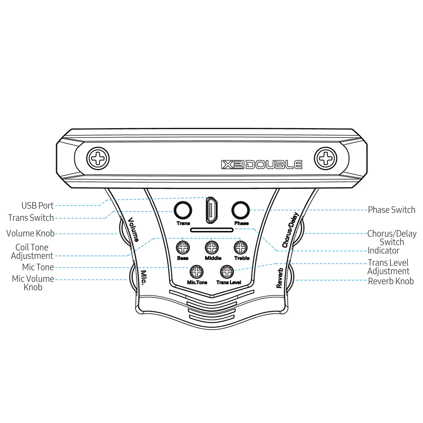 Double X1 Pro Звукосниматель Купить
