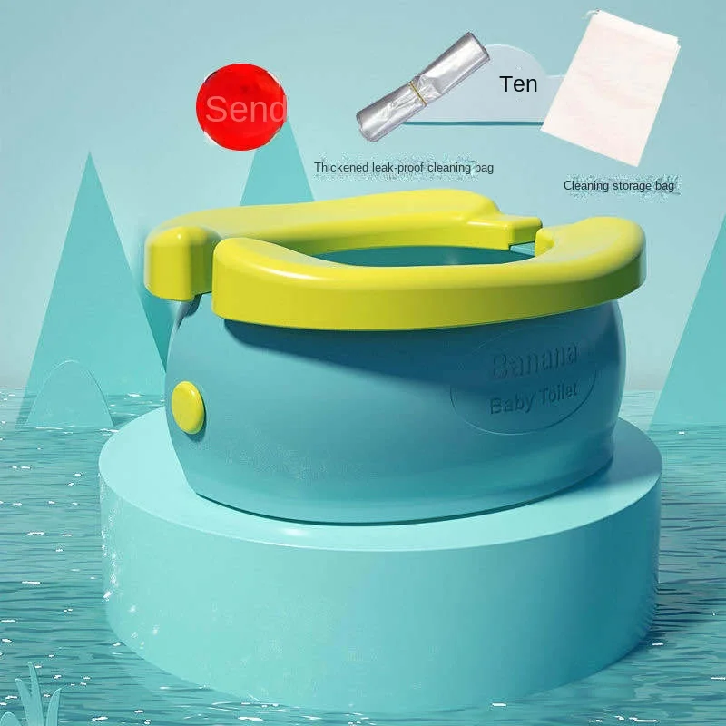 Children's Portable Foldable Small Toilet for Outdoor Use Male and Female Baby Car Emergency Toilet Travel Basin Urinal 5