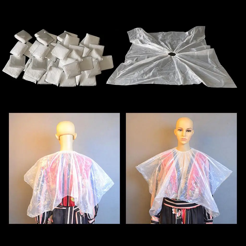 Disposable Hair Cutting Cape Hair Cut Hairdressing Hairdresser Wrap Apron