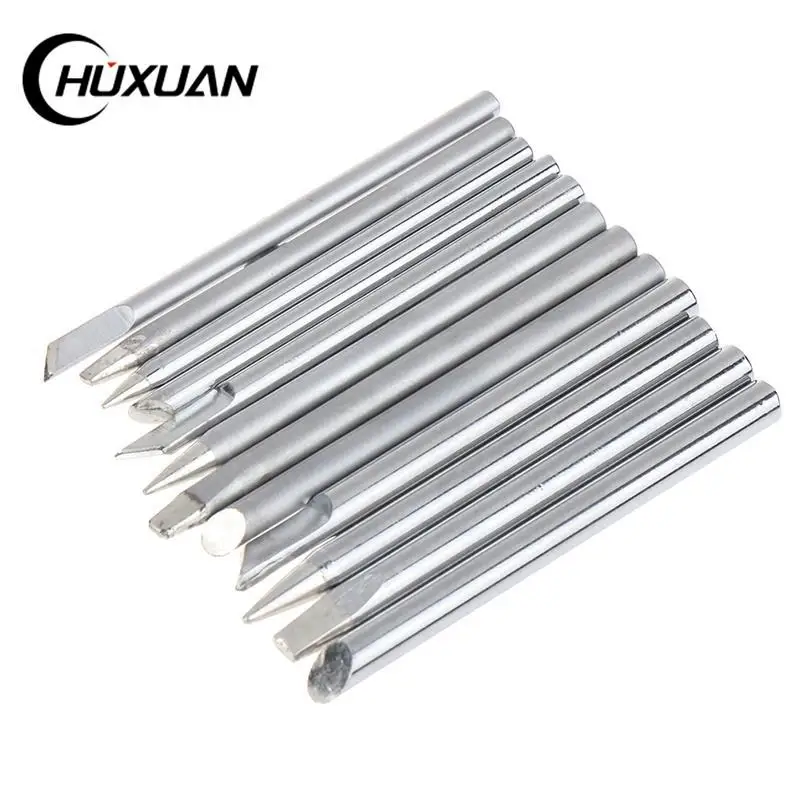 

4Pcs/Set Soldering Iron Tip 30w 40w 60w For External Heat Soldering Irons Copper Head Replaceable Welding Tips Soldering Tools