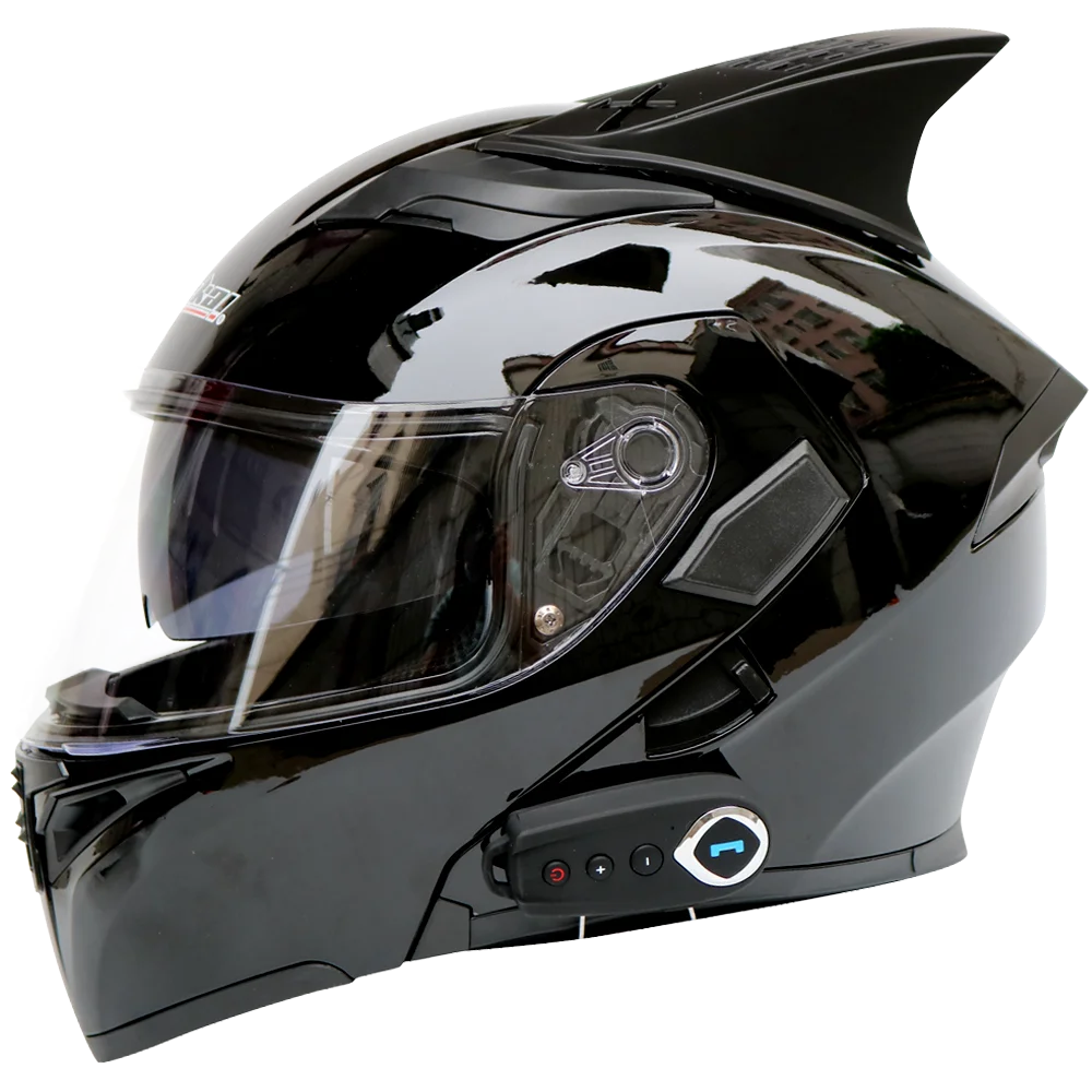 Casco de Moto rcycle con Bluetooth para hombre y mujer, Modular