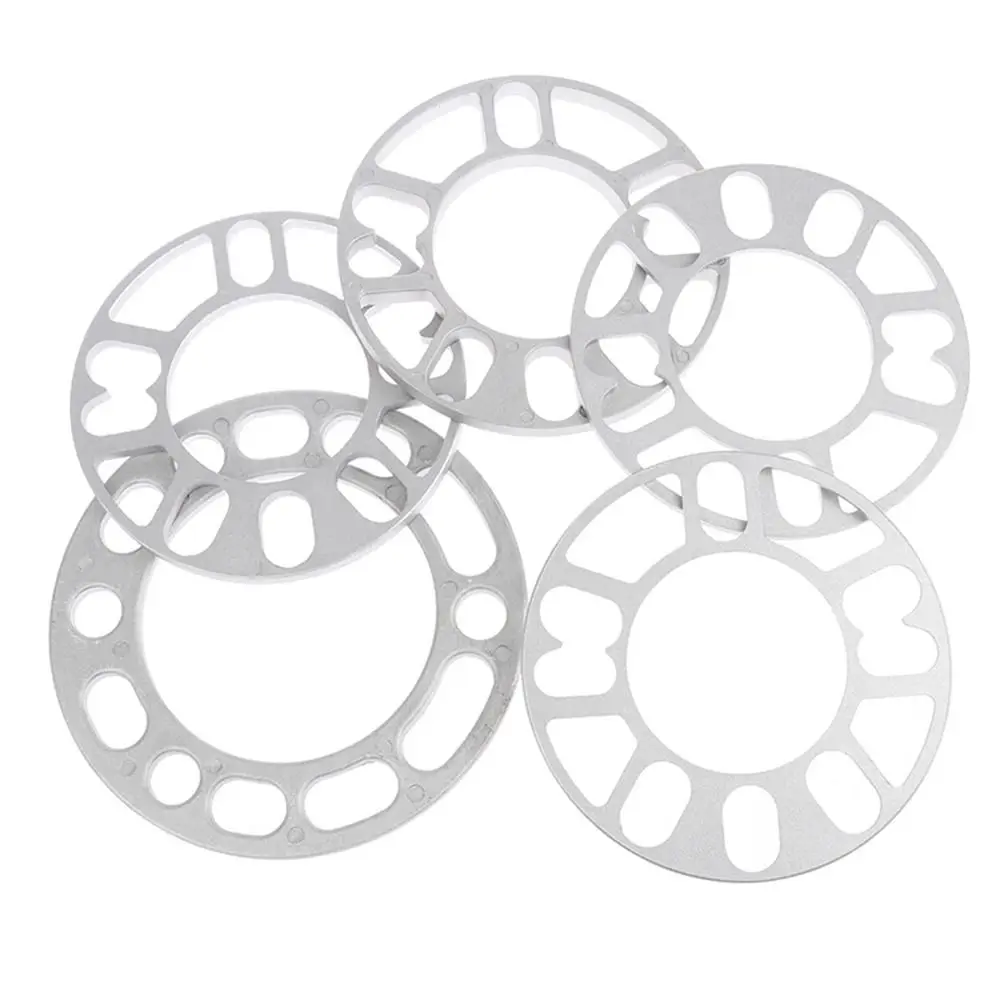 Universal Car Wheel Spacer Shims Plate 3mm 5mm 8mm 10mm Fit 4x100 4x114.3 5x100 5x108 5x114.3 5x120 Aluminum 1Pcs car wheel spacer