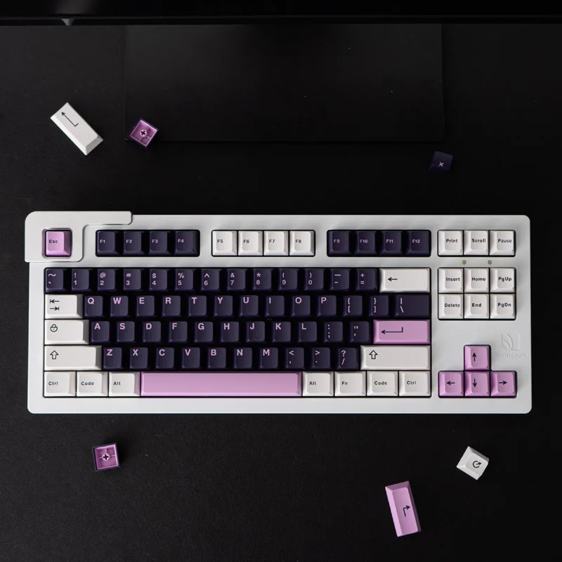 Double Shot Keycaps, Perfil cereja, 61, 64,