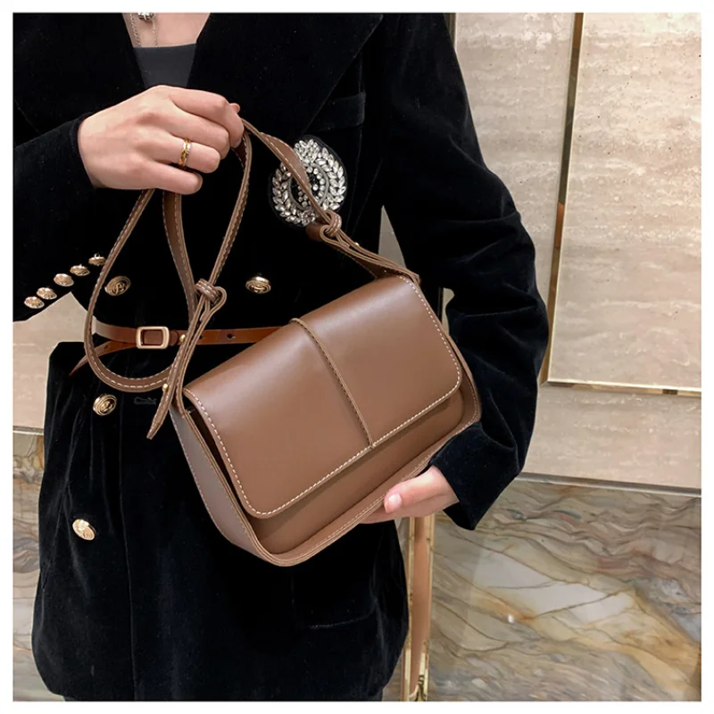 Shoulder Bag For Women Soft Leather Underarm Bag New Crossbody Handbag Luxury Brands Fashion Trendy Student Bag