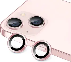 Premium Glass Camera Lens Protector Cover - Enhanced Protection Film - iPhone 16 (Pink)