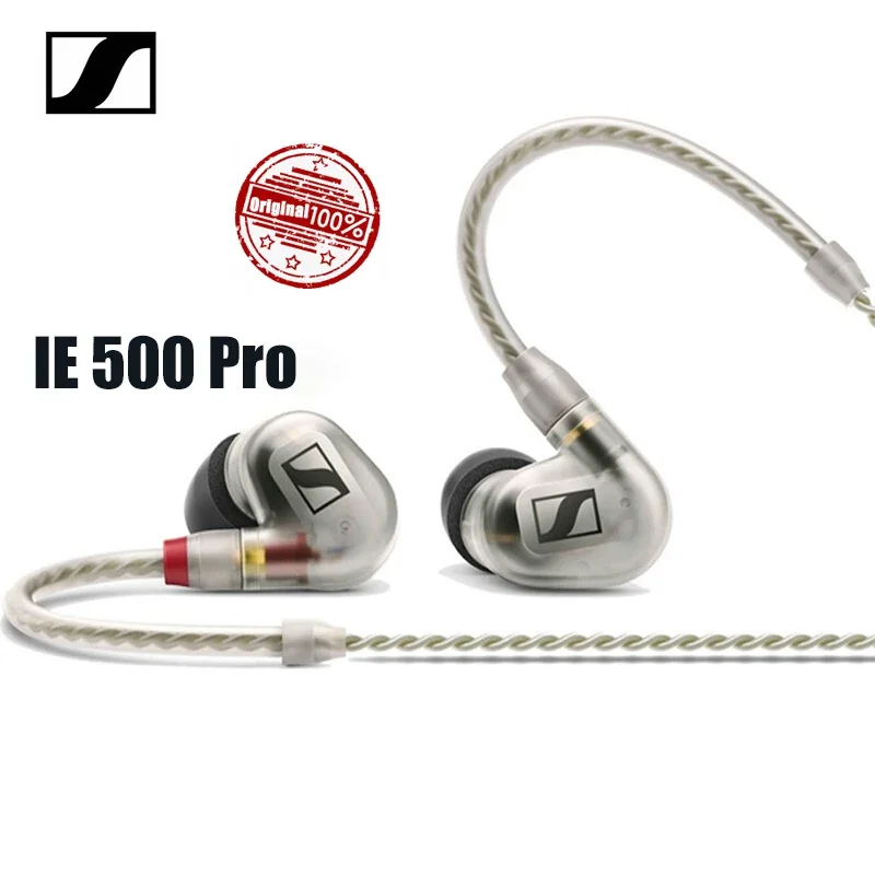 Оригинальные наушники-вкладыши SENNHEISER IE 500 Pro, проводные Hi-Fi наушники с профессиональным мониторингом, стереонаушники с басами, музыкальная гарнитура