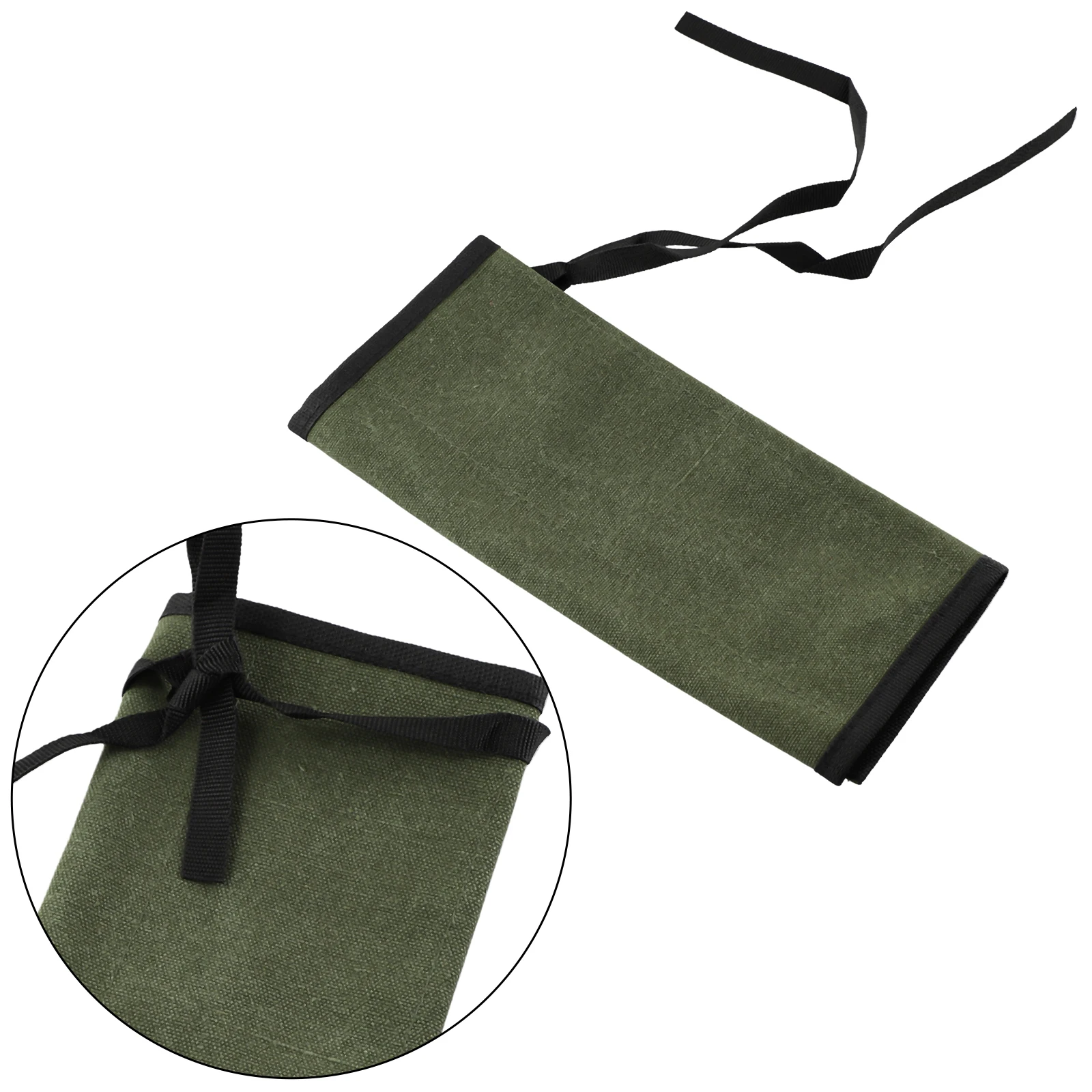 

Roll Up Tool Bag 1 PC 33x27cm Accessory Green Hanging Tool Multi-Purpose Multiple Pockets Organize Oxford Cloth