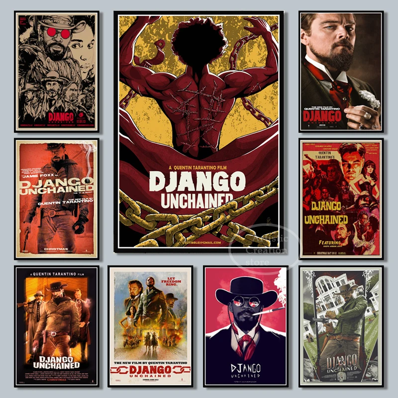 

Django Unchained Quentin Tarantino Series Movie Print Art Canvas Poster For Living Room Decor Home Wall Picture