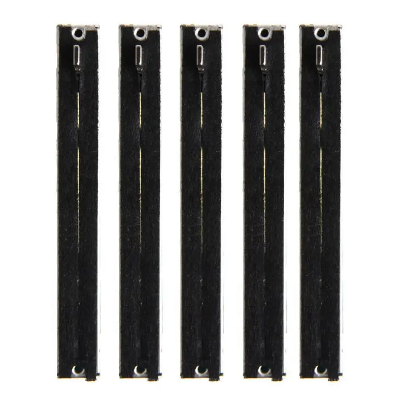 Straight Slide Liners Potentiometer Mixer Fader Variable Resistors 75mm Double Channel Fader for Dimming Tunings 5PCS