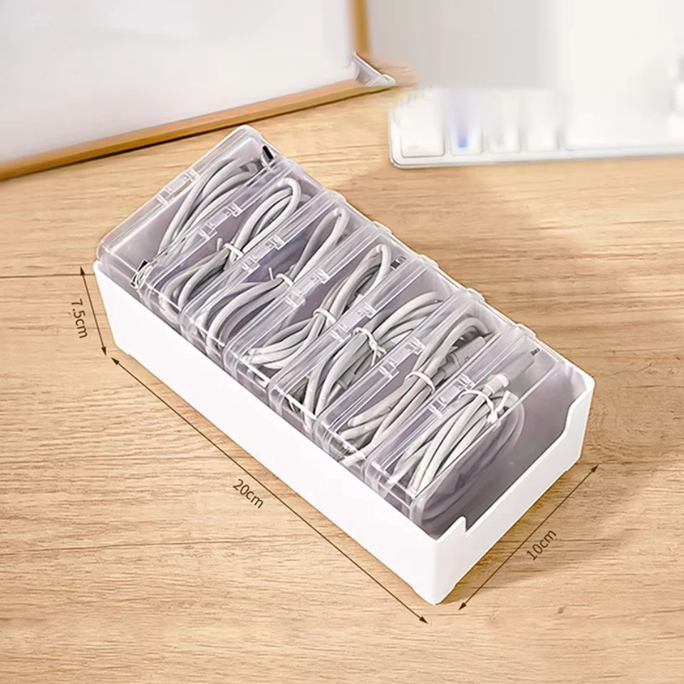 Desk Storage Data Cable Box Organizer