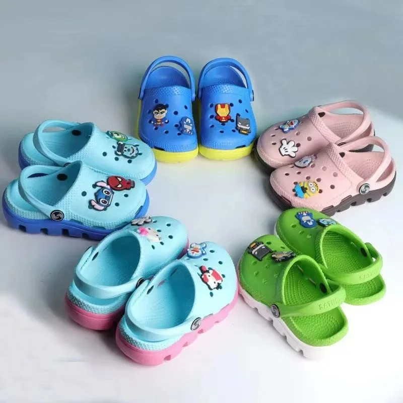 

High Quality Children Beach Shoes Kid's Slippers Soft Sole Light Anti-Slip Outdoor Garden Casual Sandals Baby Shoes