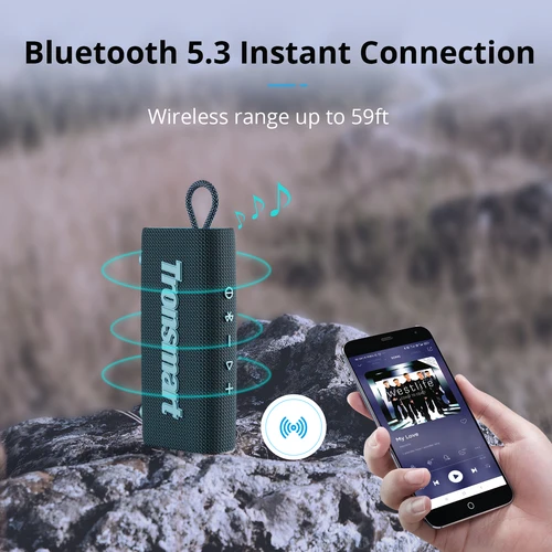 Tronsmart Trip 블루투스 5.3 스피커, 듀얼 드라이버 휴대용 스피커, IPX7 방수, 진정한 무선 스테레오, 야외 스피커용 2