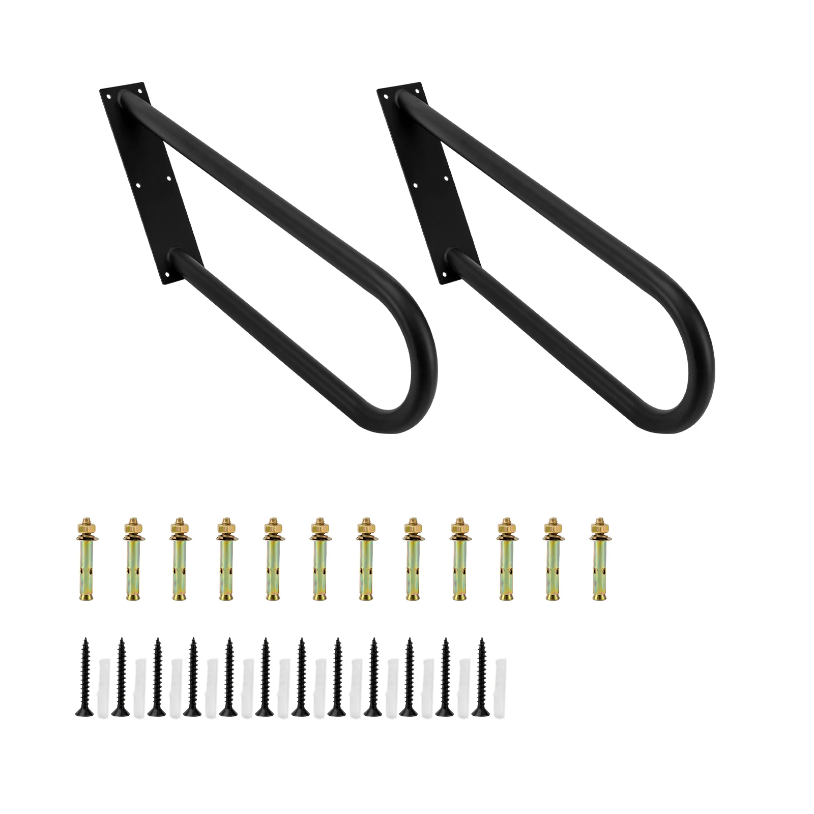 2* Stairs Grab Rails Iron U-shaped Non-slip Metal Pipe Railing Handle ...