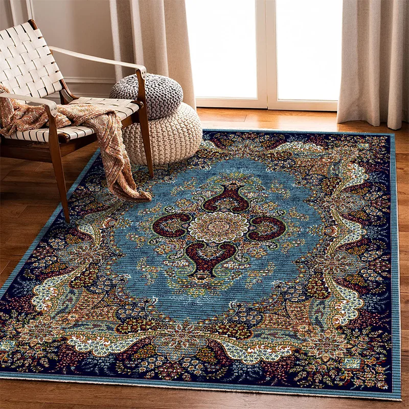 Bohemian Style Turkish Persian Carpet for Full Coverage in Living Rooms