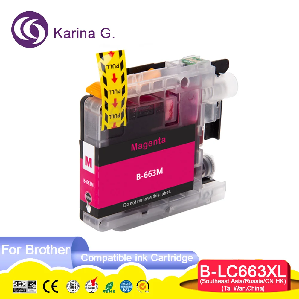 LC663 LC-663 Premium Compatible Color Inkjet Ink Cartridge for MFC-J2720 MFC-J2