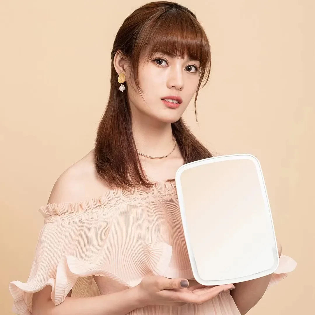 

Judy LED Make-up Mirror with Light Fill Light Beauty Mirror Student Dormitory Desktop Tabletop Portable Folding Mirror