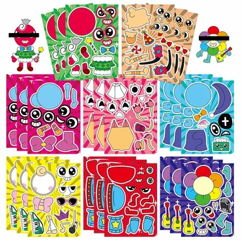 16 Fogli di Adesivi Cartoon con Personaggi Adorabili, Sticker di Moda Raffinata per Telefono, Computer, Notebook, Cancelleria, Giocattoli Fai-da-Te e Oggetti Segreti