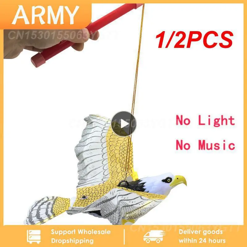 

1/2PCS Bird Repellent Hanging Eagle Flying Owl Repellent Scarer Decoy Protection Repellent Pest Control Scarecrow Garden Decor