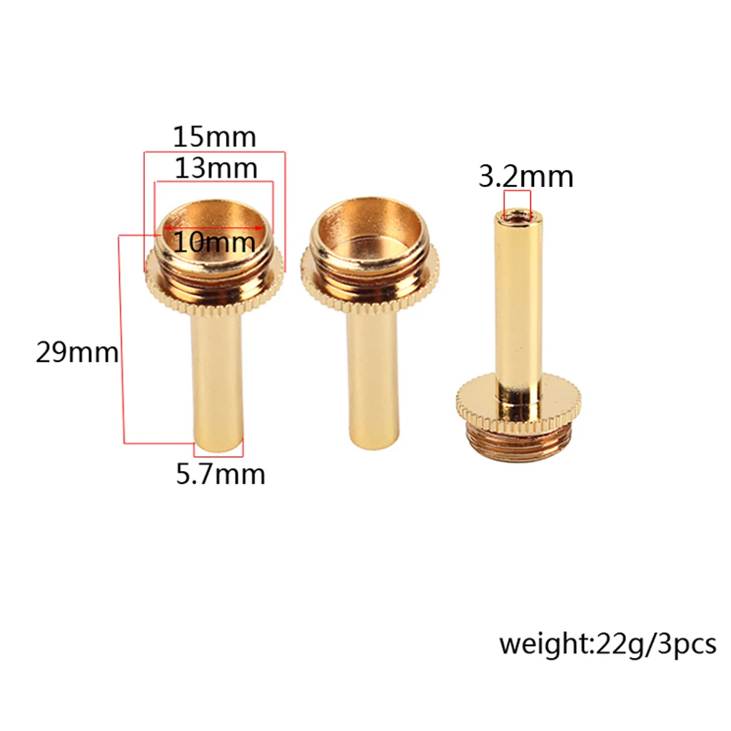 3 Pcs Trumpet Connecting Rod Piston Valve Key Screw for Trumpet Brass Instrument Accessory