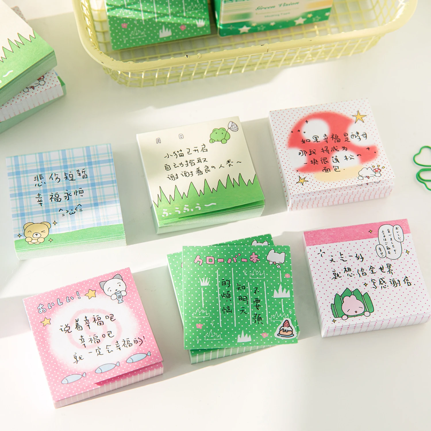 100 Page Cartoon Memo Pad Notebook for Prize Students Gift , Memo Pad and Perfect for Office Supplies and Stationery Needs 4