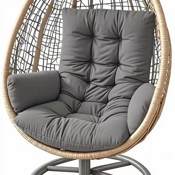 Hammock Rocking Chair Cushion Egg-shape  Cushion Available for Garden Living Room Decoration (Without Hanging Basket Seat) Cojin 1