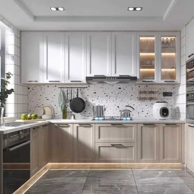 ตู้ครัวหรูหราสไตล์โมเดิร์น ราคาประหยัด ผิวไฮกลอส สแตนเลส หินอ่อน พร้อมอ่างล้างจาน สำหรับอพาร์ทเมนต์ 4 ตู้ครัวหรูหราสไตล์โมเดิร์น ราคาประหยัด ผิวไฮกลอส สแตนเลส หินอ่อน พร้อมอ่างล้างจาน สำหรับอพาร์ทเมนต์ 4