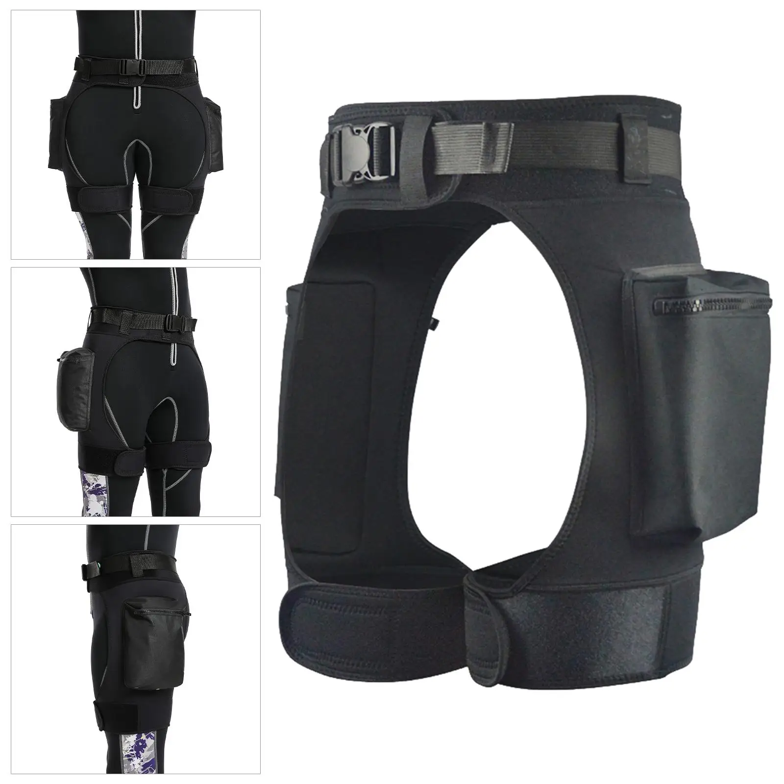 Flexible Neoprene Wetsuit Shorts with Pockets Premium Diving Tech Pants for Water Activities