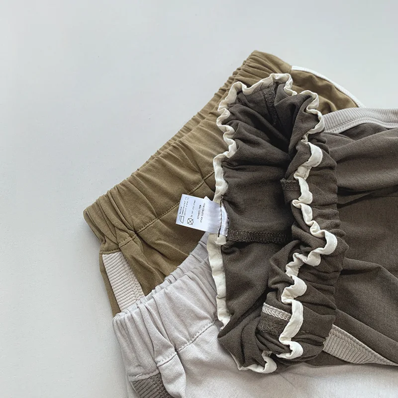 어린이용 얇은 코튼 반바지, 여아용 통기성 캐주얼 반바지, 남아용 루즈한 다용도 반바지, 복, 2024 여름 신상