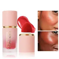 Matte Glitter Face Liquid Blusher Smooth Cheek & Eye Mousse, Waterproof Highlighter Stick For Contour And Rouge Makeup Cosmetic 1