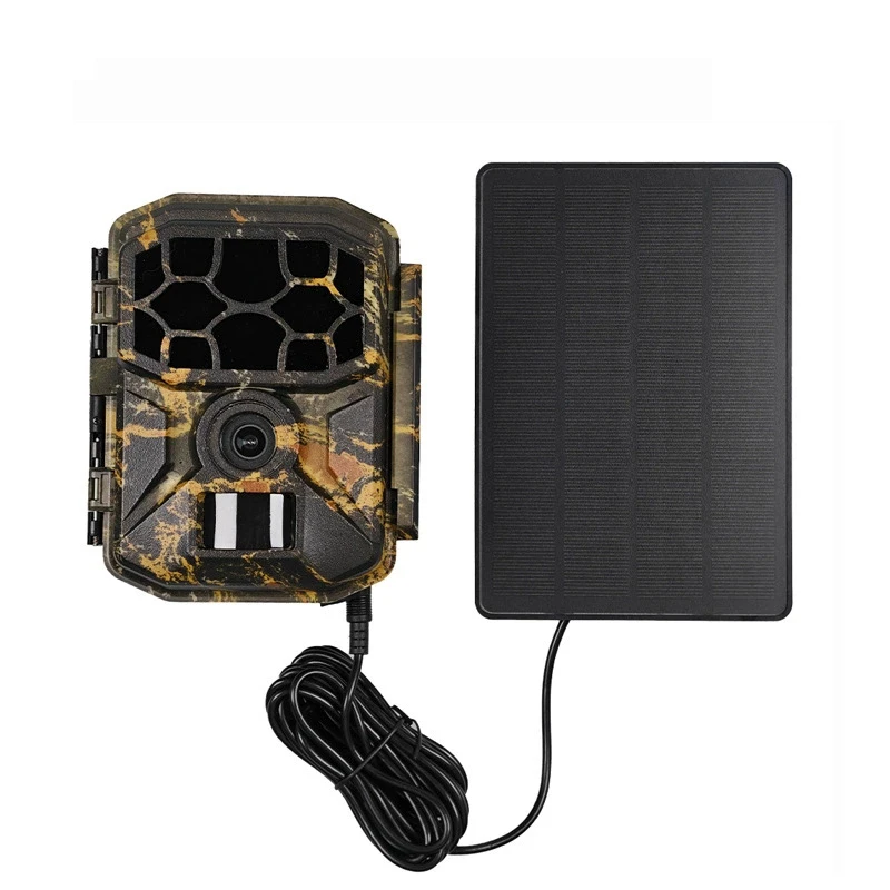 Nouvelle caméra trail WiFi solaire 8K 60MP avec prise EU détection PIR automatique et alarme