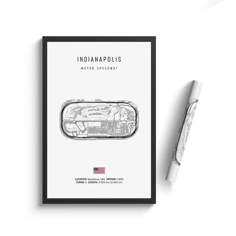 Formula 1 Racing Circuit Canvas Art: Aesthetic Motorsport Wall Decor