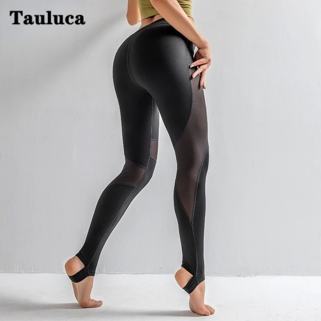 Summer See Through Winkle Butt Sheer Shiny Women's Sports Yoga Pants Plus  Size High Waist Jogging Tight Fitness Leggings