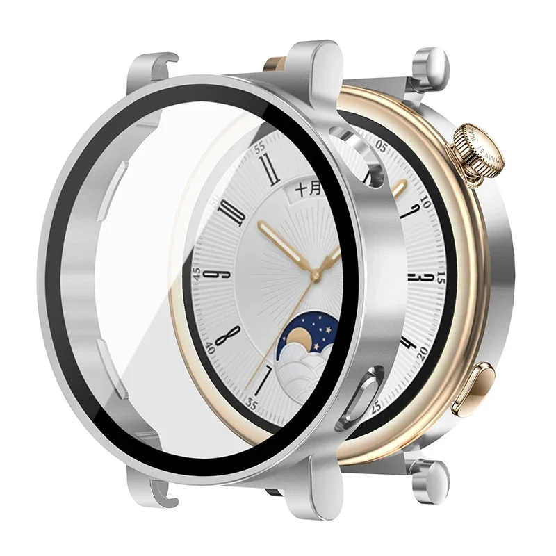 Premium Full-Cover Glass Protective Case for Huawei GT4 Smartwatch