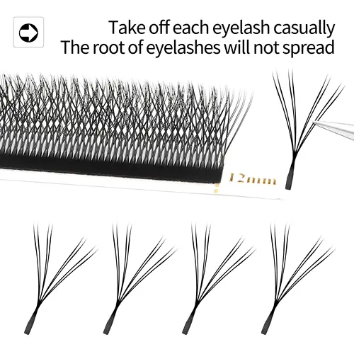 XIUSUZAKI W Shaped Bloom 2D 3D 4D 5D 6D 7D 8D Automatic Flowering Premade Fans Eyelashes Extensions Natural yy Individual Lashes - Image 11
