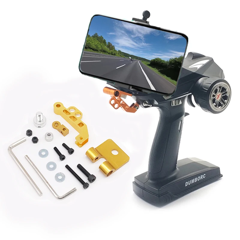Telefon Halter Clip Halterung Halterung Unterstützung für DumboRC X6 X4 2,4G 6CH Sender Fernbedienung 1/10 1/8 SCX10 D90 RC Auto Boot – Detail 2