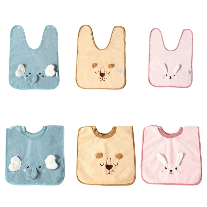

Baby Brushing Bib Multifunction Waterproof Face Towel Non Wet Clothes Burp Cloth